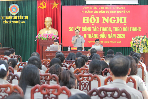 Thi hành án dân sự Nghệ An ghi dấu trong nửa 